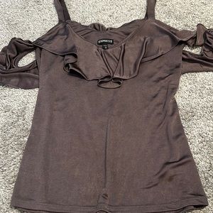 Express XS off the shoulder blouse in lilac